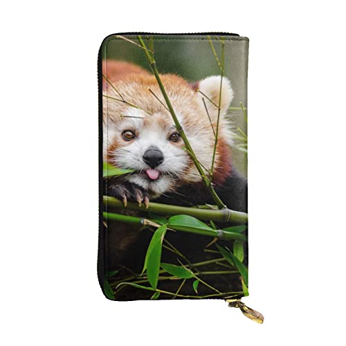 Little Red Panda Damen europäische Geldbörse für 12 Karten Reisepass-Brieftasche, Familienpass-Ordner, modern/fit, Rot/Ausflug, einfarbig (Getaway Solids) von DICAPO