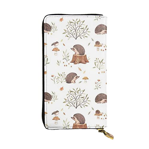 Nature Lovely Igel Lovers Damen Europäische Brieftasche kann 12 Karten halten Reisepass-Brieftasche, Familienpass-Ordner, Modern/Fit von DICAPO