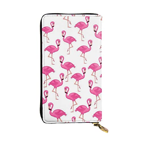 Pink Flamingo Damen Europäische Geldbörse für 12 Karten Reisepass Brieftasche Familienpass Ordner Modern/Fit, Modern von DICAPO