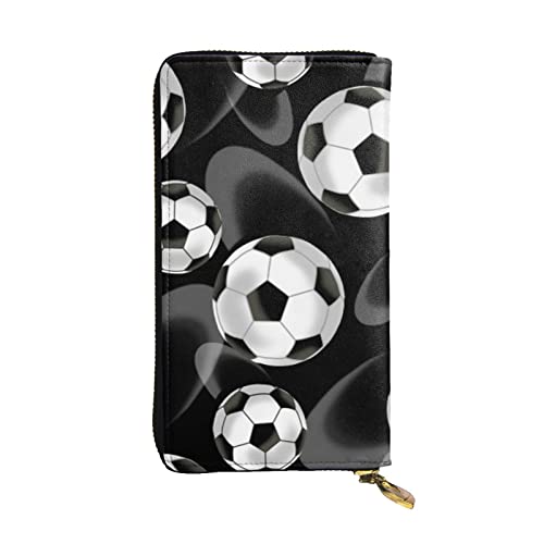 Soccer Black Women's European wallet can hold 12 cards Travel passport wallet, family passport folder Modern/Fit von DICAPO