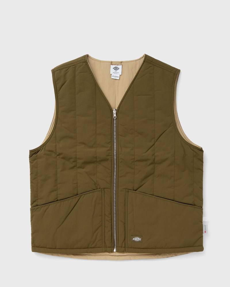 DICKIES DELIVERY VEST MILITARY men Vests brown in Größe:XL von DICKIES