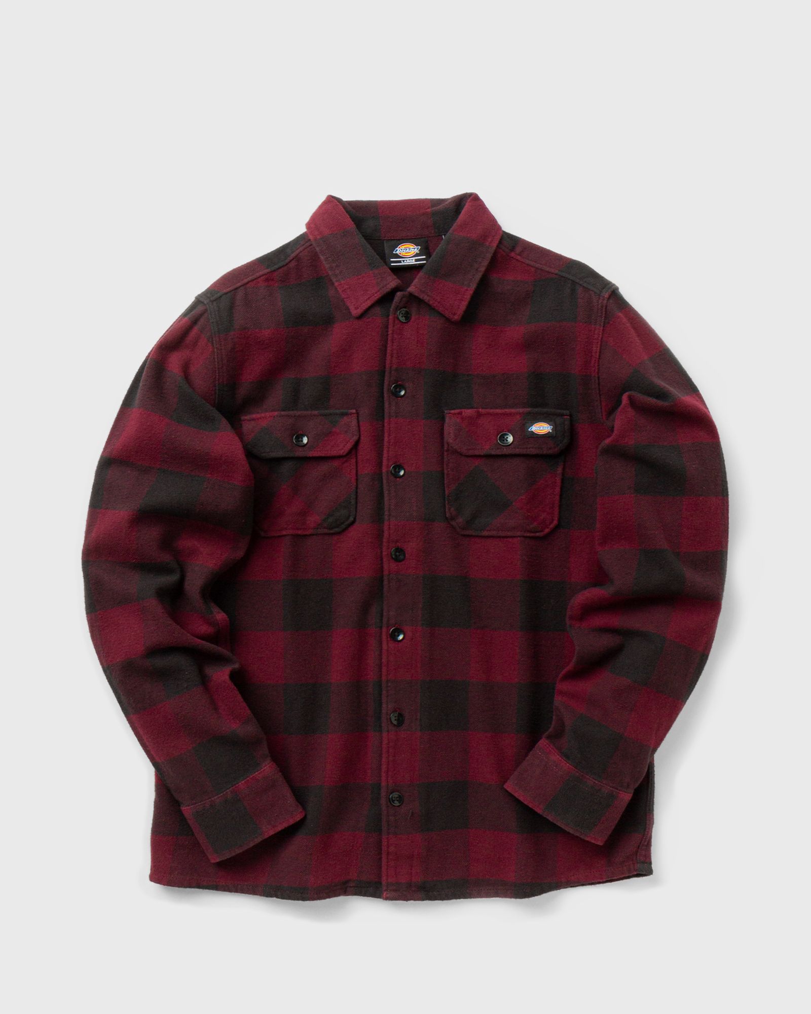 DICKIES NEW SACRAMENTO SHIRT men Longsleeves|Overshirts red in Größe:S von DICKIES