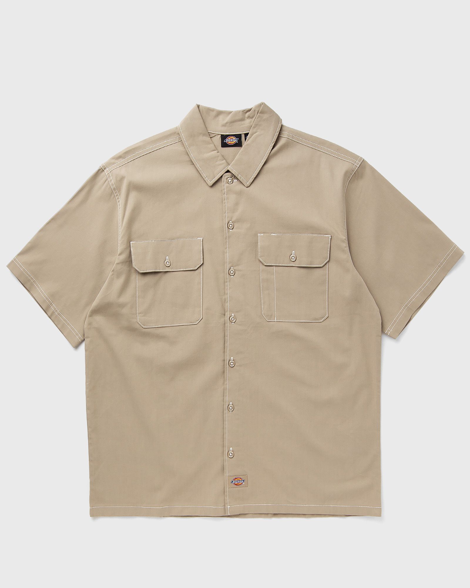 DICKIES RIVERBEND WORK SHIRT men Shortsleeves beige in Größe:XXL von DICKIES