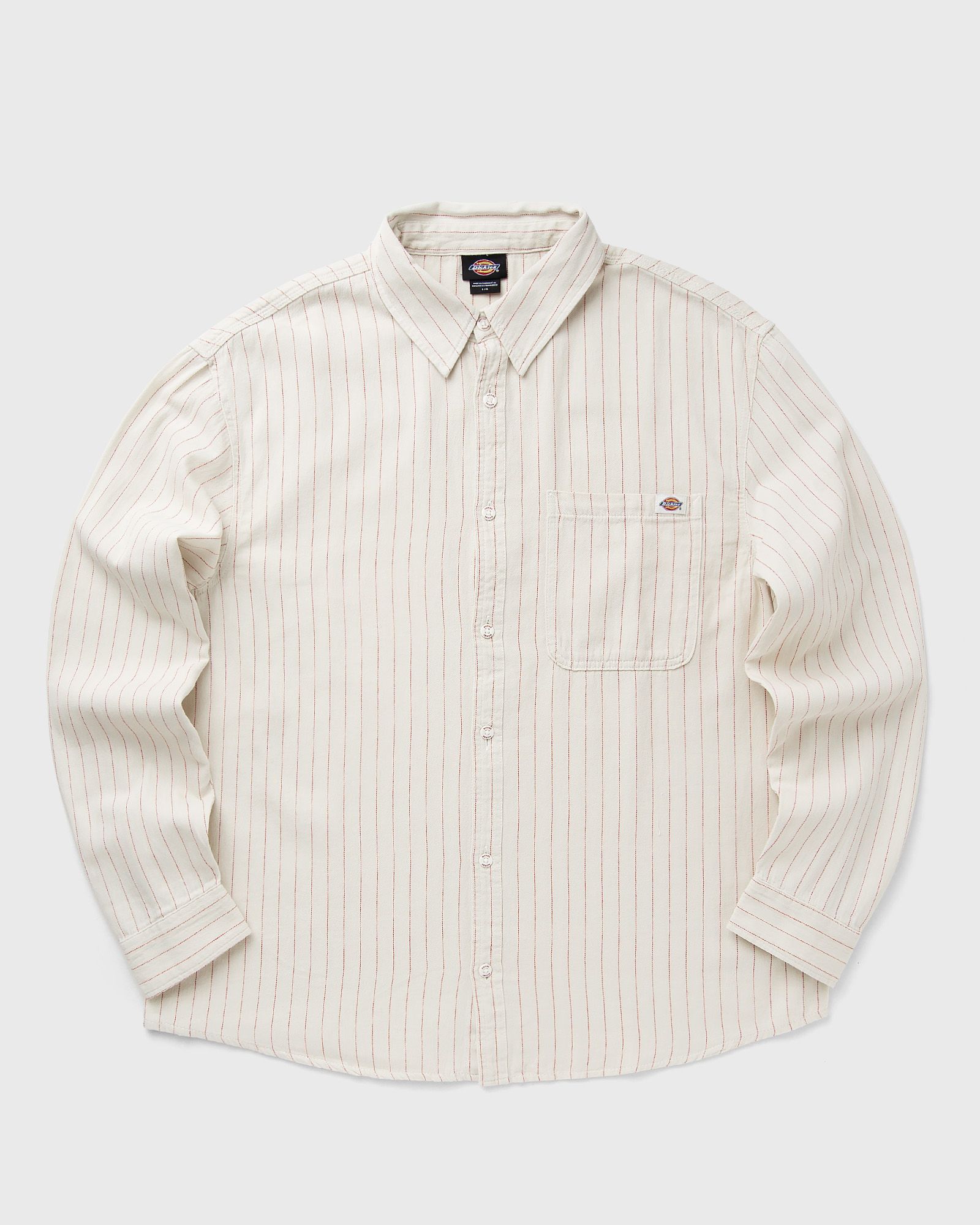 DICKIES SERVICE STRIPE SHIRT LS men Overshirts beige in Größe:XXL von DICKIES