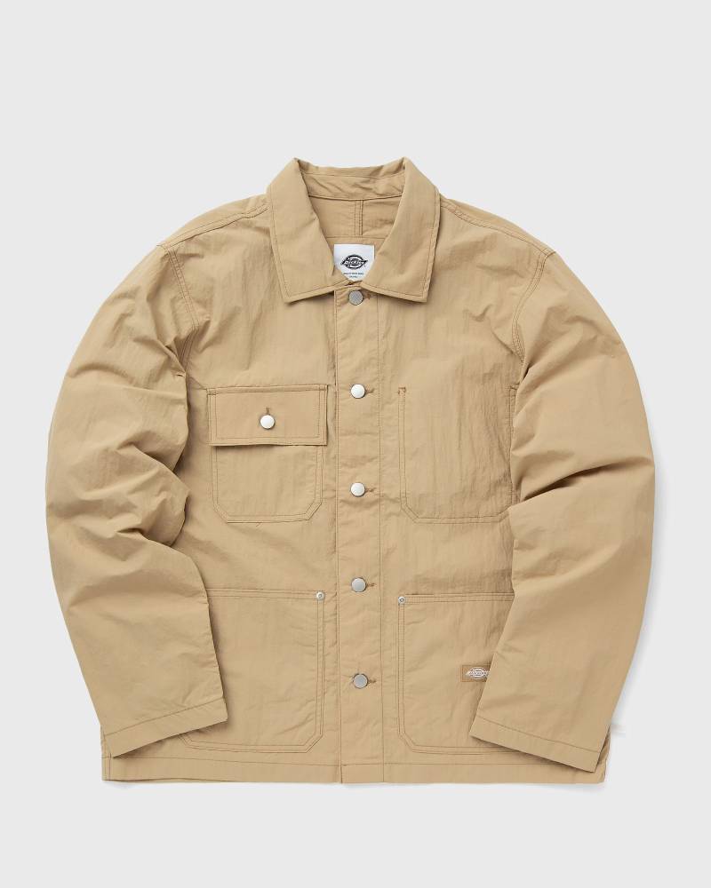 DICKIES TEXTURE NYLON WORK JACKET men Overshirts beige in Größe:M von DICKIES