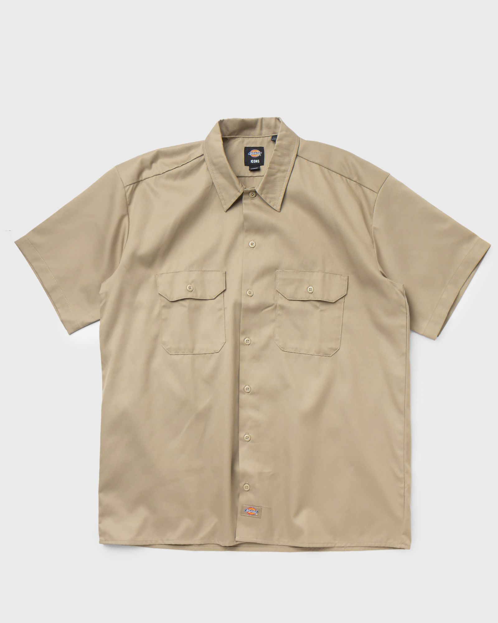 DICKIES WORK SHIRT S/S REC men Shortsleeves beige in Größe:XXL von DICKIES