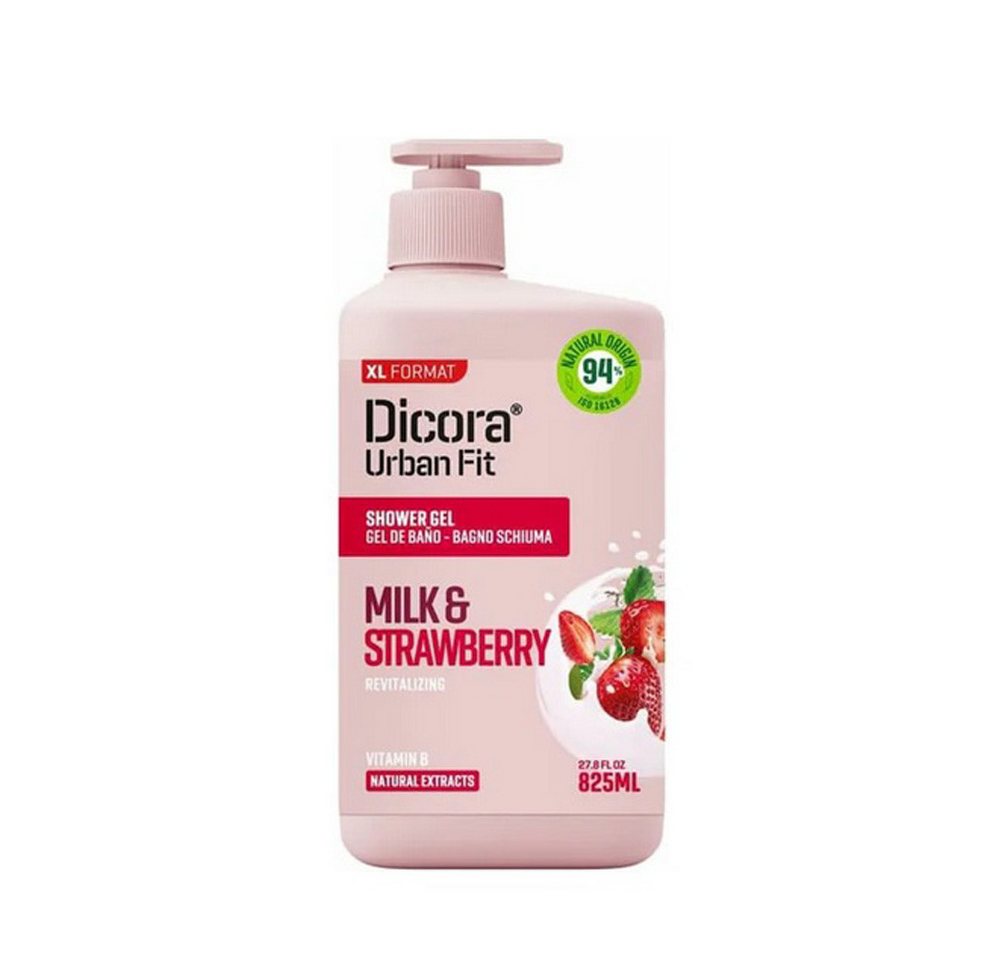 DICORA Duschgel DICORA Duschgel mit Milch und Erdbeerextrakt 825ml von DICORA