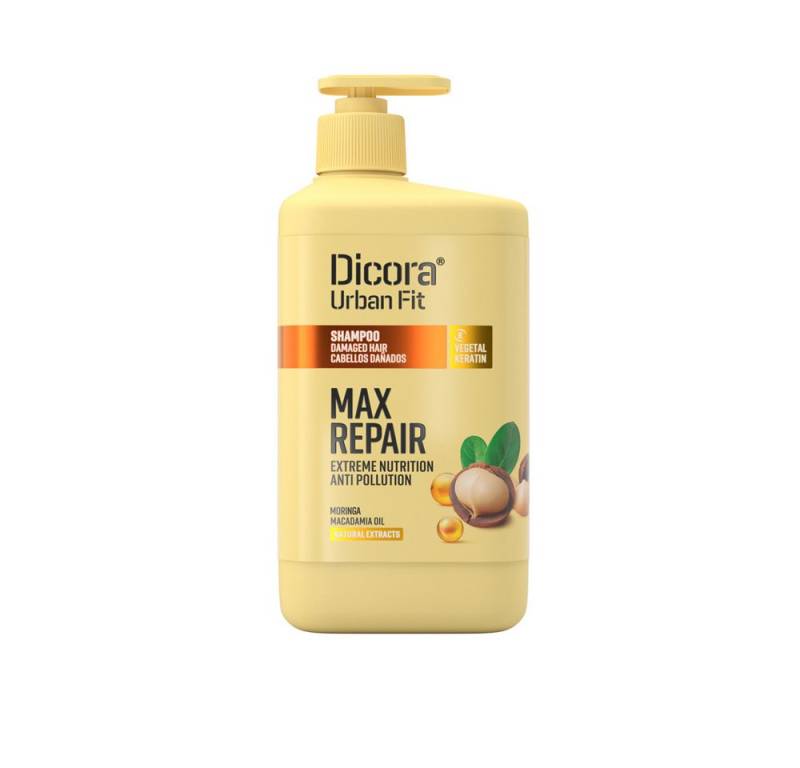 DICORA Haarshampoo DICORA Shampoo für strapaziertes Haar mit Macadamiaöl 800ml von DICORA