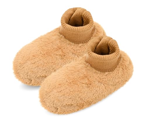 DICUIRD Dicke und warme Damen-Socken mit Greifern – flauschige Hausschuhe, Fuchsrot, 5-7.5 DICUIRD Dicke und warme Damen-Socken mit Greifern – flauschige Hausschuhe, Fuchsrot, 5-7.5 von DICUIRD
