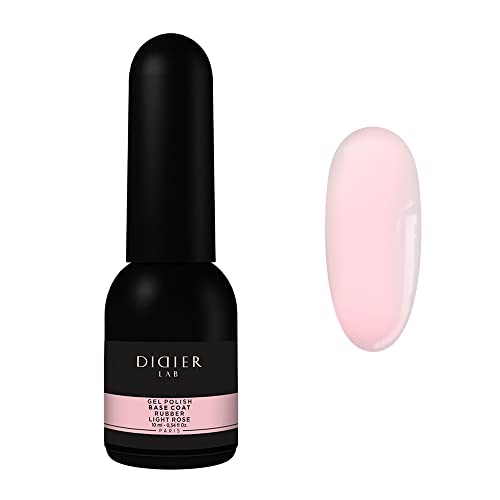 Didier Lab - Premium Rubber Base Gel Light Rose 10ml - LED UV Nagellack Rosa - Unterlack für Nägel - Gel Nail Polish - Base Coat UV Gel Nagellack Pink - Base + Farbe 2 in 1 - UV Lack für Maniküre von DIDIER LAB