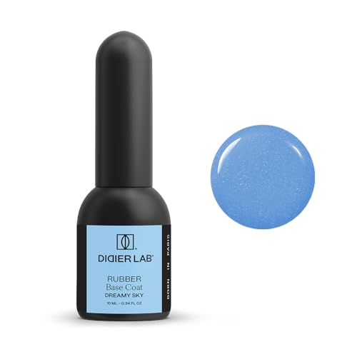 Didier Lab - Premium Rubber Base Gel Dreamy Sky 10ml - LED UV Nagellack Blau - HEMA- und TPO-freie - Unterlack für Nägel - Nail Polish - Base Coat UV Gel Nagellack - 2in1 UV Lack für Maniküre von DIDIER LAB