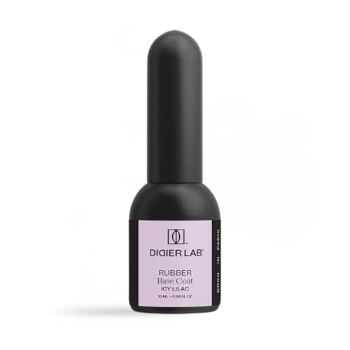 Didier Lab - Premium Rubber Base Gel Icy Lilac 10ml - LED UV Nagellack Eisflieder - HEMA- und TPO-freie - Unterlack für Nägel - Nail Polish - Base Coat Gel Nagellack - 2in1 UV Lack für Maniküre von DIDIER LAB