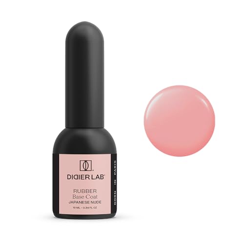 Didier Lab - Premium Rubber Base Gel Japanese Nude 10ml - LED UV Nagellack Nude - HEMA- und TPO-freie - Unterlack für Nägel - Nail Polish - Base Coat Gel Nagellack - 2in1 UV Lack für Maniküre von DIDIER LAB