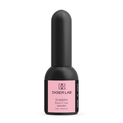 Didier Lab - Premium Rubber Base Gel Sakura 10ml - LED UV Nagellack Rosa - Unterlack für Nägel - Gel Nail Polish - Base Coat UV Gel Nagellack Nudetöne - Base + Farbe 2 in 1 - UV Lack für Maniküre von DIDIER LAB
