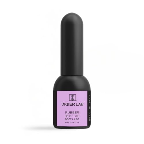 Didier Lab - Premium Rubber Base Gel Soft Lilac 10ml - LED UV Nagellack Pastellflieder - HEMA- und TPO-freie - Unterlack für Nägel - Nail Polish - Base Coat Gel Nagellack - 2in1 UV Lack für Maniküre von DIDIER LAB