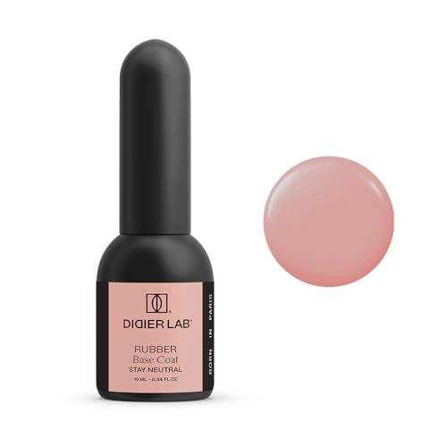 Didier Lab - Premium Rubber Base Gel Stay Neutral 10ml - LED UV Nagellack Nude - HEMA- und TPO-freie - Unterlack für Nägel - Nail Polish - Base Coat Gel Nagellack - 2in1 Lack für Maniküre von DIDIER LAB