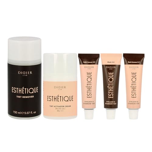 SET Tint remover Tint activator DIDIER LAB Wimpern und Augenbrauenfarbe Set – Tönung in 3 Farbtönen mit 3% Entwicklercreme und Farbentferner – Hellbraun – Dunkelbraun – Schwarz – Wasserfest – Ergebnis SET Tint remover Tint activator DIDIER LAB Wimpern und Augenbrauenfarbe Set – Tönung in 3 Farbtönen mit 3% Entwicklercreme und Farbentferner – Hellbraun – Dunkelbraun – Schwarz – Wasserfest – Ergebnis von DIDIER LAB