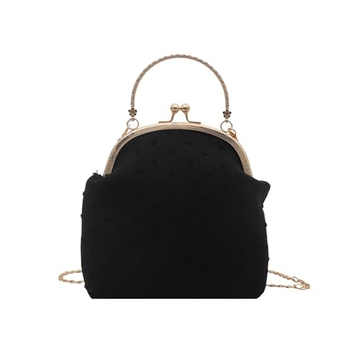 DIDILLX Kompakte Umhängetasche, lässige Umhängetasche, leicht, Abendmode, Handtasche mit geräumigem Innenraum für einen unverzichtbaren, eleganten Kettenriemen, Schwarz , One Size DIDILLX Kompakte Umhängetasche, lässige Umhängetasche, leicht, Abendmode, Handtasche mit geräumigem Innenraum für einen unverzichtbaren, eleganten Kettenriemen, Schwarz , One Size von DIDILLX