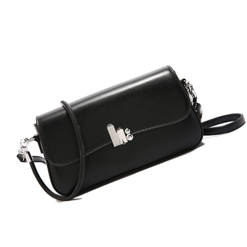 DIDILLX Kreative Damen-Umhängetasche aus PU-Leder mit verstellbarem Riemen, Schultertasche, Achseltasche, für den Alltag, modisch, Retro, Abend, Schwarz , One Size DIDILLX Kreative Damen-Umhängetasche aus PU-Leder mit verstellbarem Riemen, Schultertasche, Achseltasche, für den Alltag, modisch, Retro, Abend, Schwarz , One Size von DIDILLX