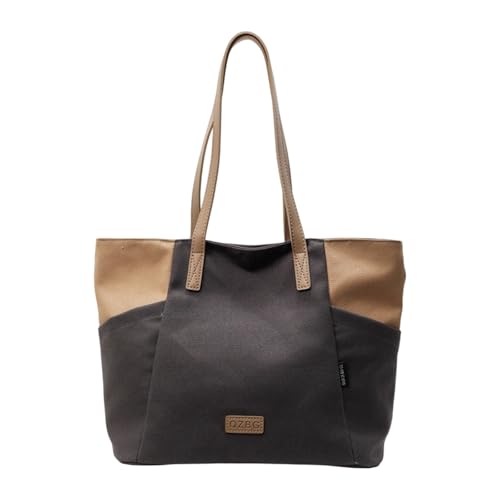 DIDILLX Moderne Canvas-Umhängetasche mit geräumigem Fassungsvermögen, Unterarmtaschen, lässige Handtasche für Arbeit und Freizeit, große Kapazität, Canvas-Tasche, Schwarz , One Size DIDILLX Moderne Canvas-Umhängetasche mit geräumigem Fassungsvermögen, Unterarmtaschen, lässige Handtasche für Arbeit und Freizeit, große Kapazität, Canvas-Tasche, Schwarz , One Size von DIDILLX