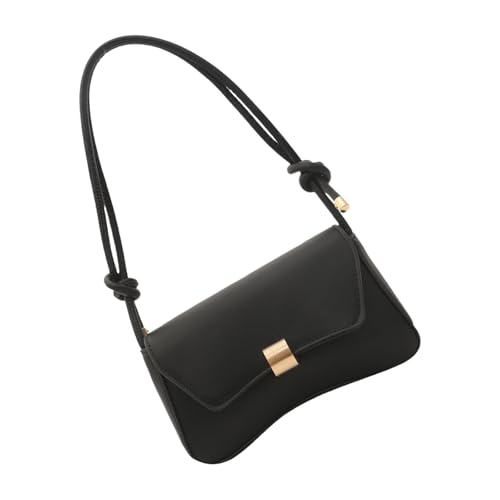 DIDILLX Stilvolle Umhängetasche, modische Achsel-Geldbörse, PU-Leder, Schultertaschen für Pendler und gesellschaftliche Veranstaltungen, trendige Unterarmtasche, Schwarz , One Size von DIDILLX