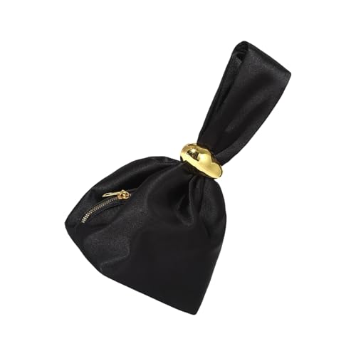 DIDILLX Strukturierte Braut-Geldbörse, moderne Handtasche, strukturierte Oberfläche, Abendtasche für Handy und wichtige Aufbewahrung, multifunktionale Tasche, Schwarz , One Size von DIDILLX