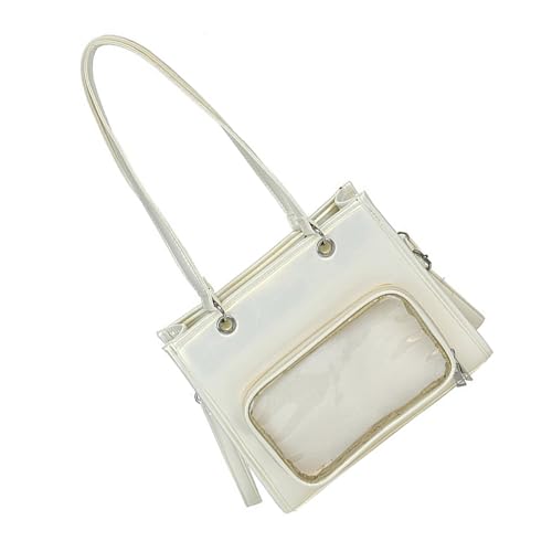 DIDILLX Sweet Cool Itabag Crossbody Umhängetasche Handtasche Transparent Itabag Messenger Fashion Satchel Handtasche Daypacks Transparent Messenger, weiß, One Size von DIDILLX