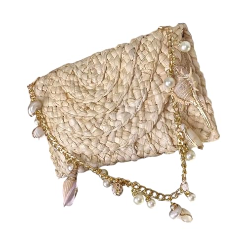 DIDILLX Wiederverwendbare Baumwoll-Leinen-Umhängetasche mit verstellbarem Riemen, leichte Geldbörse für Arbeit oder Reisen, Essentials gewebte Handtasche, a, One Size von DIDILLX