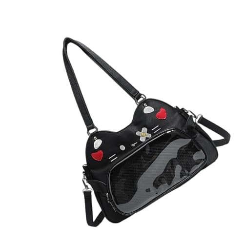 Itabag Tragetasche mit Sichtfenster für Pin-Schulter-Handtasche, Cosplay, Stachel, Damen, Itabag Crossbody-Tasche, Geldbörsen, Anstecknadeln, Display Crossbody mit Einsätzen, Schwarz , One Size Itabag Tragetasche mit Sichtfenster für Pin-Schulter-Handtasche, Cosplay, Stachel, Damen, Itabag Crossbody-Tasche, Geldbörsen, Anstecknadeln, Display Crossbody mit Einsätzen, Schwarz , One Size von DIDILLX