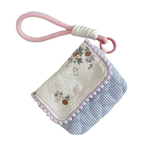 Kameratasche aus Baumwolle, modische Tasche, Blumenmuster, Geldbörse, elegante Make-up-Lippenstift-Tasche, Schutzhülle, florale Kameratasche, Farbe6, Mass Beauty von DIDILLX