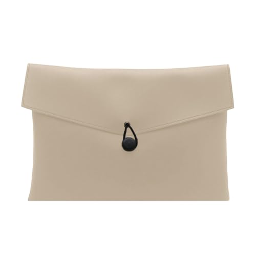 Moderne Abendtasche mit Umschlagstil, Premium-PU-Leder, Mehrzweck-Tragetasche, Arbeitshandtasche für verschiedene Anlässe, stilvolle Umschlag-Geldbörse, weiß, One Size von DIDILLX