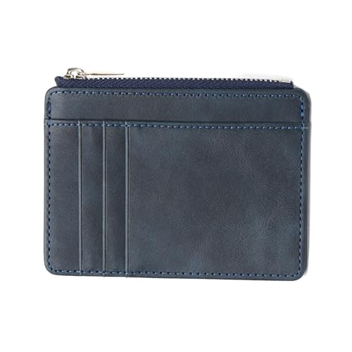 Stilvolle Münztasche aus PU-Leder mit praktischen Reißverschluss-Designs für den täglichen Gebrauch und Reisen, Visitenkarten-Organizer, B, Mass Beauty von DIDILLX