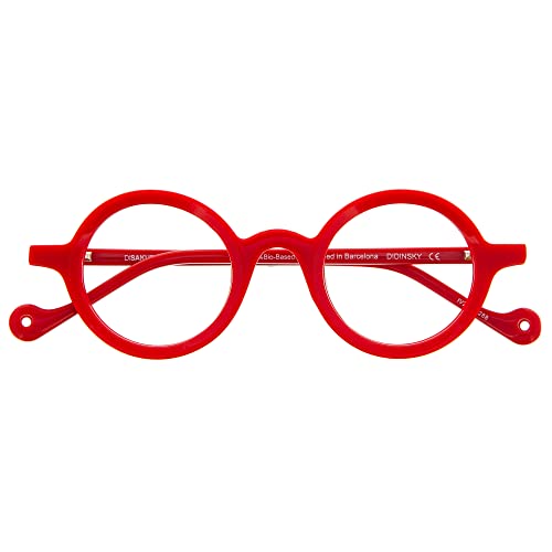 DIDINSKY Blaulichtfilter Brille für Damen und Herren. Blaufilter Brille mit stärke oder ohne sehstärke für Gaming oder Pc. Acetate Tempel und Blendschutzgläser. Cherry +1.0 – DISAKURA von DIDINSKY