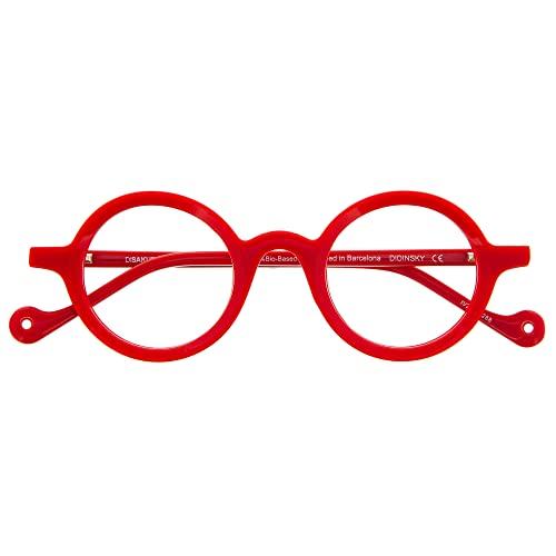DIDINSKY Blaulichtfilter Brille für Damen und Herren. Blaufilter Brille mit stärke oder ohne sehstärke für Gaming oder Pc. Acetate Tempel und Blendschutzgläser. Cherry +2.0 – DISAKURA von DIDINSKY