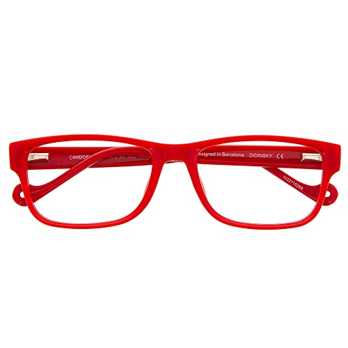 DIDINSKY Blaulichtfilter Brille für Damen und Herren. Blaufilter Brille mit stärke oder ohne sehstärke für Gaming oder Pc. Acetate Tempel und Blendschutzgläser. Cherry +3.0 – DIHIDDEN von DIDINSKY