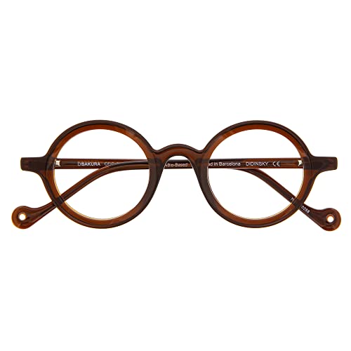 DIDINSKY Blaulichtfilter Brille für Damen und Herren. Blaufilter Brille mit stärke oder ohne sehstärke für Gaming oder Pc. Acetate Tempel und Blendschutzgläser. Coffee +2.5 – DISAKURA von DIDINSKY