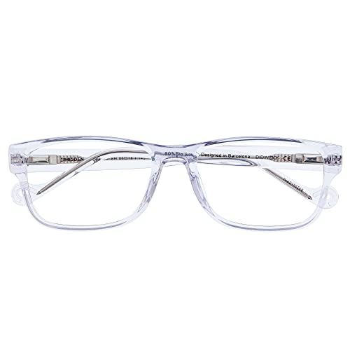 DIDINSKY Blaulichtfilter Brille für Damen und Herren. Blaufilter Brille mit stärke oder ohne sehstärke für Gaming oder Pc. Acetate Tempel und Blendschutzgläser. Crystal +1.0 – DIHIDDEN von DIDINSKY