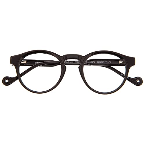 DIDINSKY Blaulichtfilter Brille für Damen und Herren. Blaufilter Brille mit stärke oder ohne sehstärke für Gaming oder Pc. Acetate Tempel und Blendschutzgläser. Graphite +2.5 – DIPITTI von DIDINSKY