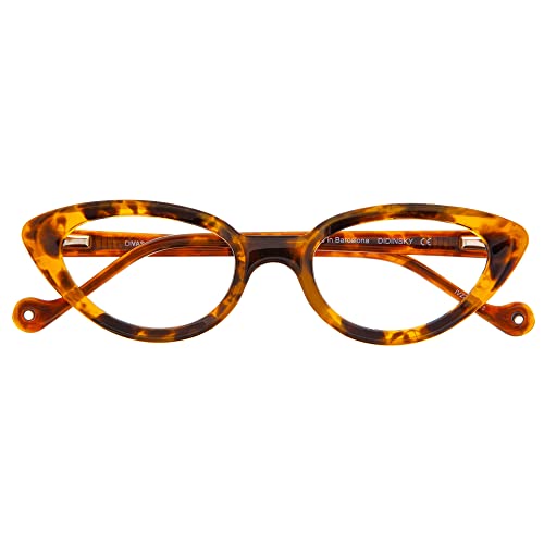 DIDINSKY Blaulichtfilter Brille für Damen und Herren. Blaufilter Brille mit stärke oder ohne sehstärke für Gaming oder Pc. Acetate Tempel und Blendschutzgläser. Havana +1.0 – DIVASA von DIDINSKY