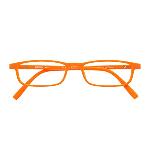 DIDINSKY Blaulichtfilter Brille für Damen und Herren. Blaufilter Brille mit stärke oder ohne sehstärke für Gaming oder Pc. Blendschutzgläser. Carrot +1.0 – ARKEN SCREEN von DIDINSKY