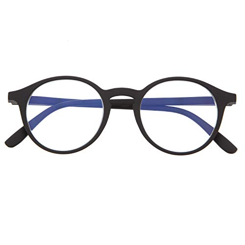 DIDINSKY Blaulichtfilter Brille für Damen und Herren. Blaufilter Brille mit stärke oder ohne sehstärke für Gaming oder Pc. Gummi-Touch-Tempel und Blendschutzgläser. Graphite +3.0 – UFFIZI von DIDINSKY