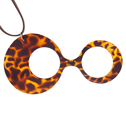 DIDINSKY Brille oder Leselupe. Anhänger mit Kette erhöhen. Faltbares Fernglas ohne Koteletten für Damen und Herren. Havana Brown +2.0 - MUSA ROUND von DIDINSKY