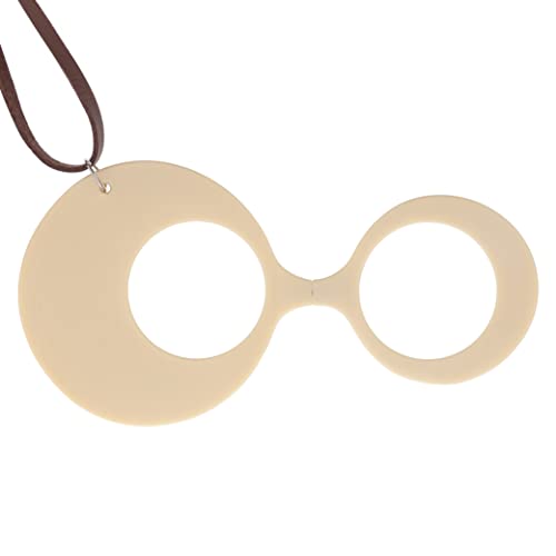 DIDINSKY Brille oder Leselupe. Anhänger mit Kette erhöhen. Faltbares Fernglas ohne Koteletten für Damen und Herren. Marfil +2.0 - MUSA ROUND von DIDINSKY