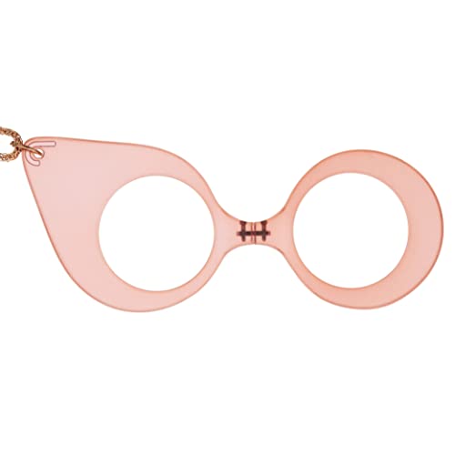 DIDINSKY Brille oder Leselupe. Anhänger mit Kette erhöhen. Faltbares Fernglas ohne Koteletten für Damen und Herren. PINK +2.0 - MUSA BUTTERFLY von DIDINSKY