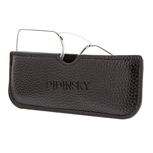 DIDINSKY Lesebrille für Damen und Herren Randlose. Blaulicht das Computerleser blockiert. Unzerbrechliche Anti-Glare-Brille im Taschenformat. Black +2.5 - HERMITAGE SQUARE von DIDINSKY