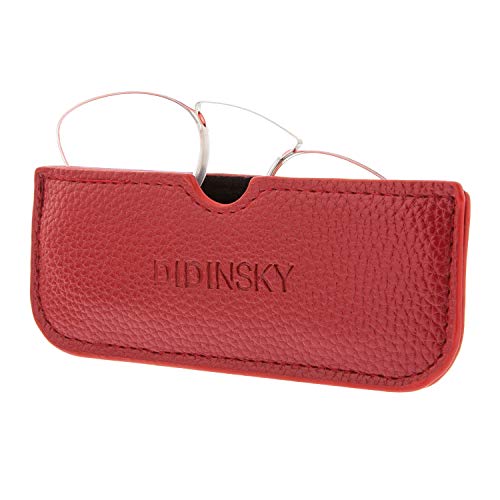 DIDINSKY Lesebrille für Damen und Herren Randlose. Blaulicht das Computerleser blockiert. Unzerbrechliche Anti-Glare-Brille im Taschenformat. Red +1.0 - HERMITAGE BUTTERFLY von DIDINSKY