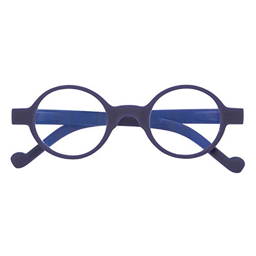 DIDINSKY Lesebrille mit Ultra Clear Vision Special zum Lesen. Korrekturbrillen für Damen und Herren. Gummi-Touch und entspiegelte Kristalle. Indigo + 1.0 - HAKONE BOOK von DIDINSKY