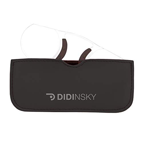 DIDINSKY POMPIDOU - Lesebrille für Männer und Frauen | Kompakte randlose Brille | Leicht und tragbar | Lesehilfe für unterwegs | Mini-Design | Klar und Polycarbonat. von DIDINSKY