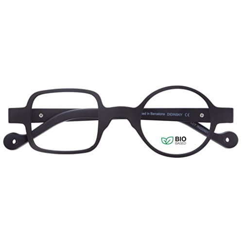 DIDINSKY Presbyopie Lesebrille oder Presbyopie Anti Blaulicht Anti Blaulicht für Männer und Frauen. Rubber Touch, Flexible Bügel und Entspiegelte Gläser - DALI BIO (Graphite, 3, x) von DIDINSKY