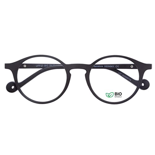 DIDINSKY Presbyopie Lesebrille oder Presbyopie Anti Blaulicht Anti Blaulicht für Männer und Frauen. Rubber Touch, flexible Bügel und entspiegelte Gläser - UFFIZI BIO (Graphite, 2.5, x) von DIDINSKY